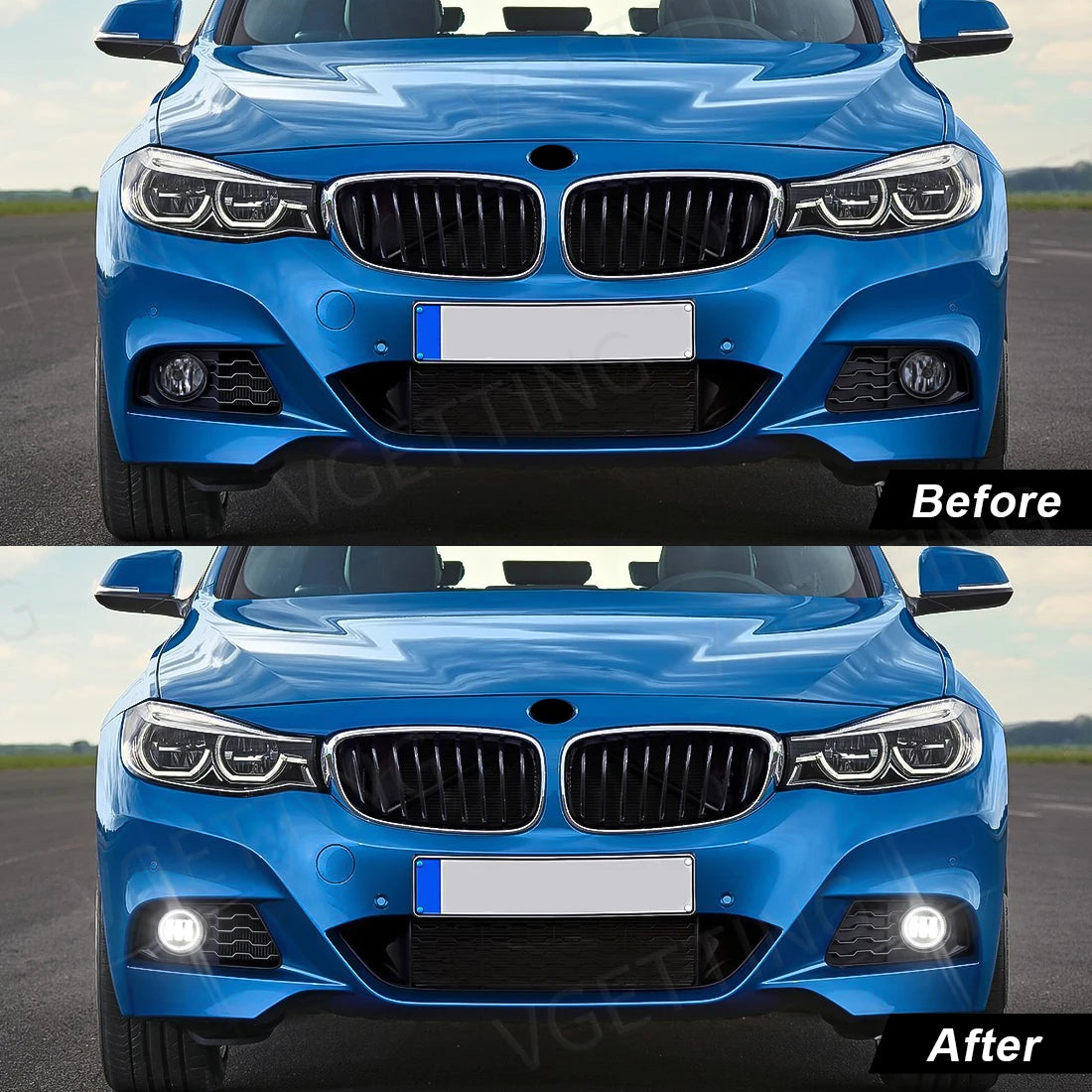 2PCS LED Angel Eye Fog Lamps