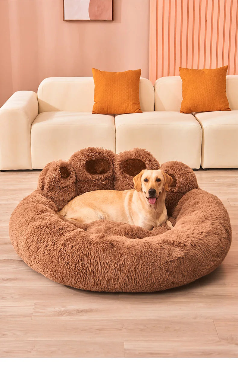 Fluffy Dog & Cat Bed Basket