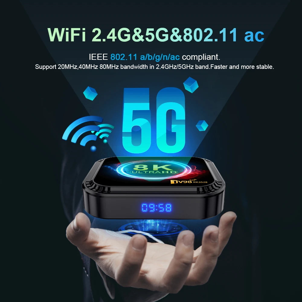 TV98 RK3528 Ultra HD 8K Smart TV Box