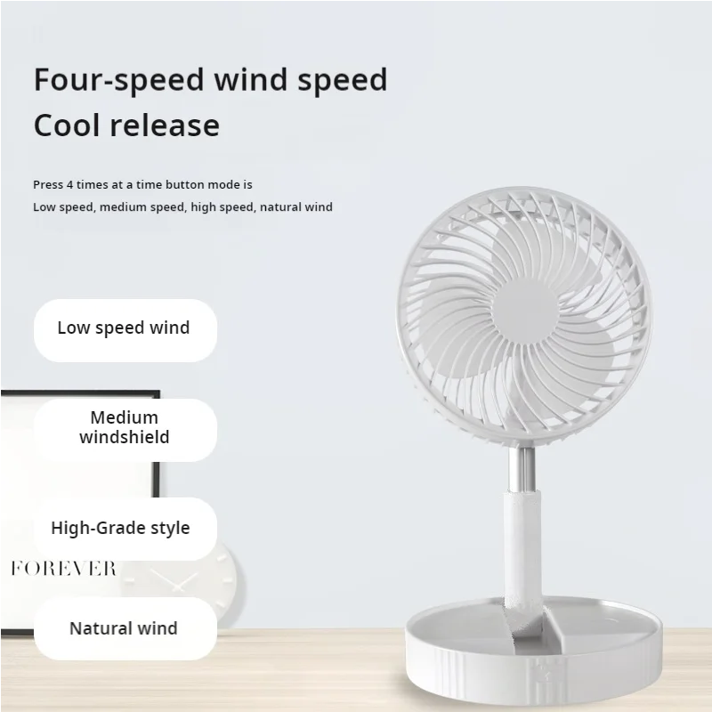 USB Rechargeable Folding Portable Mini Fan – Adjustable Cooling