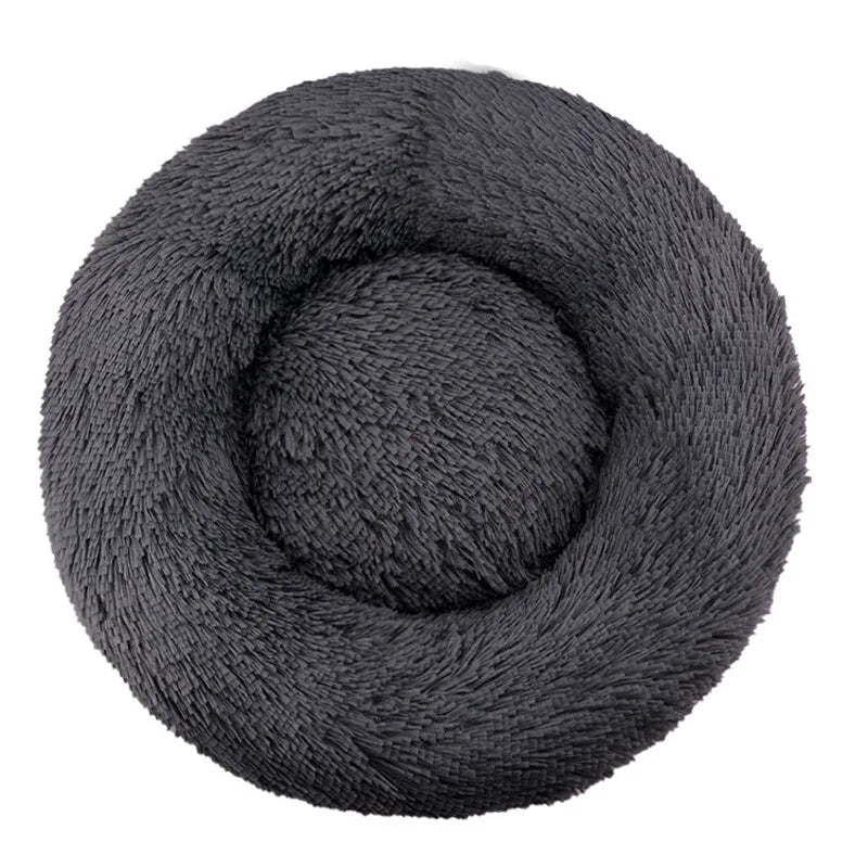 Round Plush Dog & Cat Bed