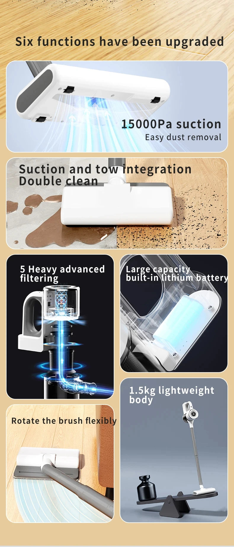 Cordless Lightweight Vacuum Cleaner