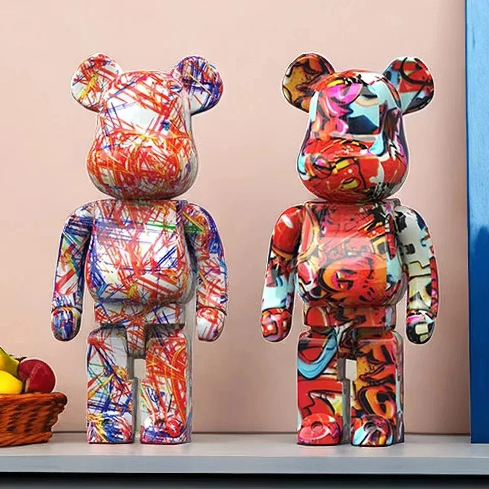 27cm Graffiti Bear Figurine