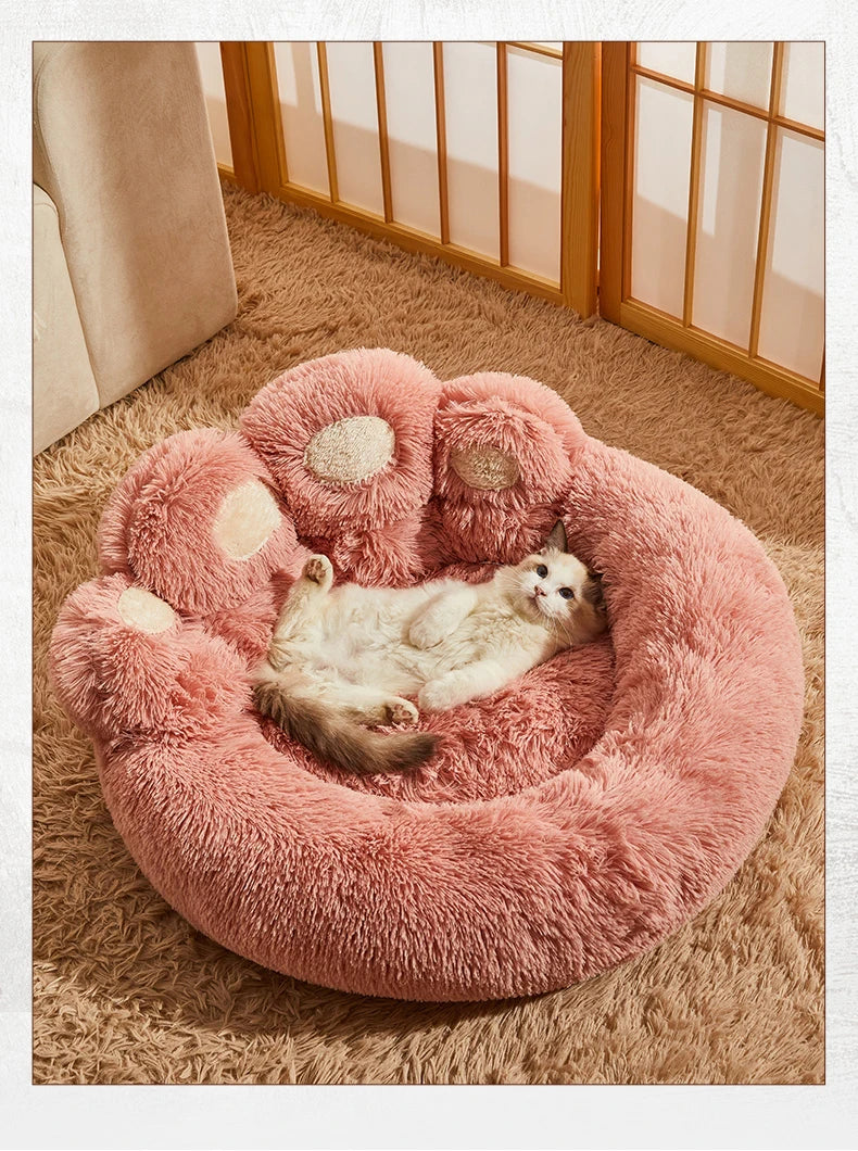 Fluffy Dog & Cat Bed Basket