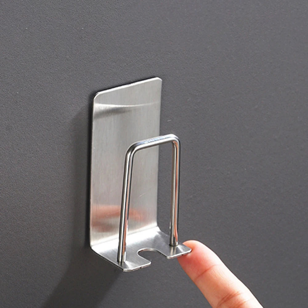 Stainless Steel Wall-Mounted Toothbrush Holder
