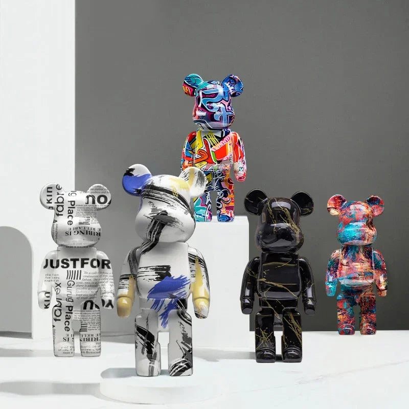 27cm Graffiti Bear Figurine