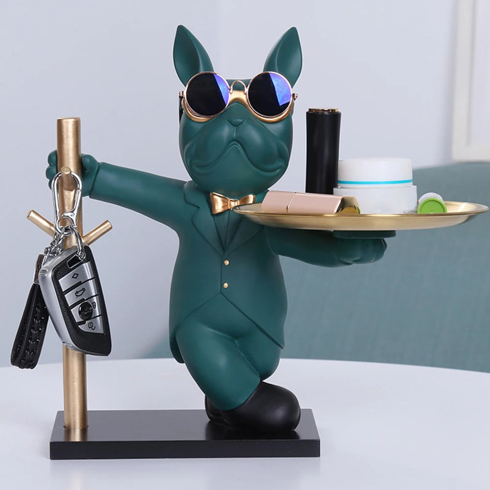 Dog Statue Coin Bank & Key/Snack Holder