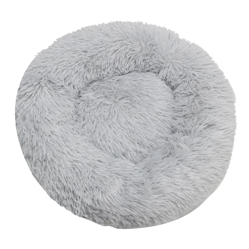 Round Plush Dog & Cat Bed