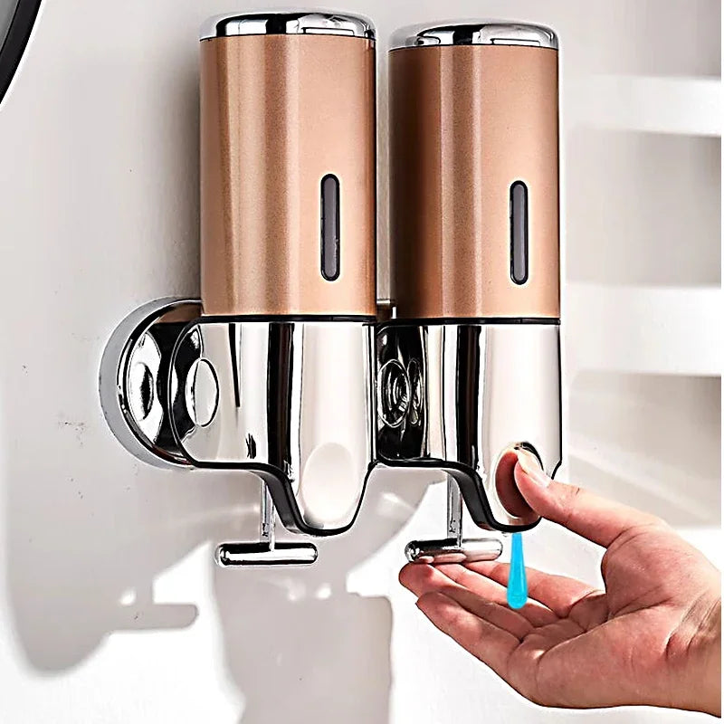 Wall-Mounted Soap & Shampoo Dispenser