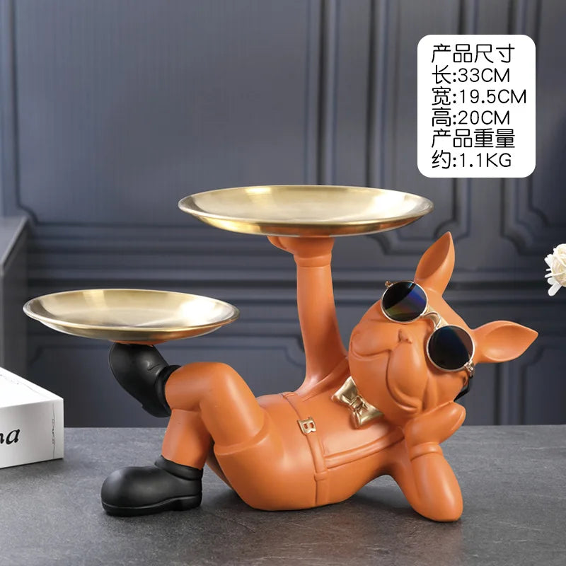 Wealth Dog Key & Candy Tray Ornament