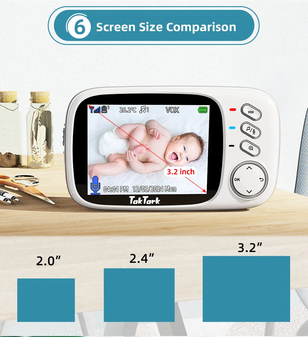 TakTark 3.2" Wireless Baby Monitor