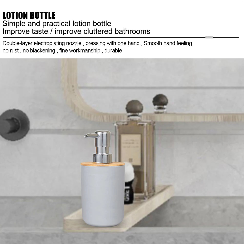 6-Piece Bamboo & Plastic Bathroom Storage Set