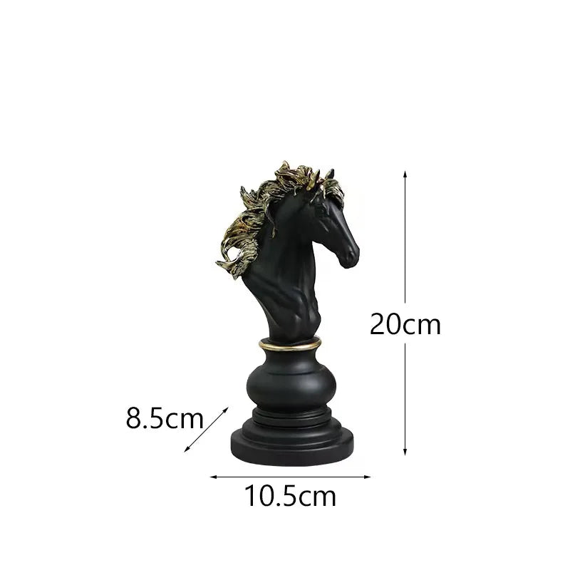 King, Queen & Knight Decorative Statue for Home & Office