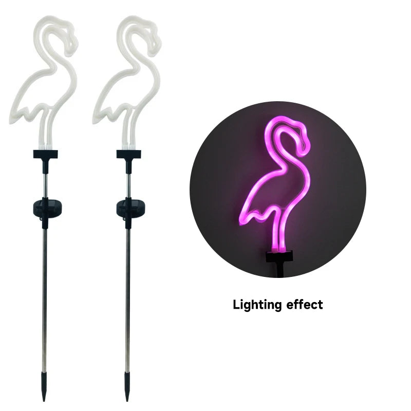 Solar Flamingo LED Light