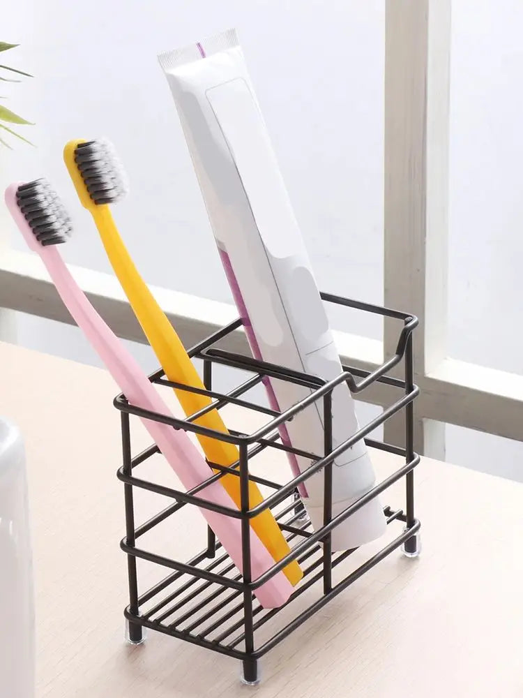 Black Stainless Steel Toothbrush Holder