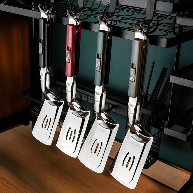 Stainless Steel Steak & Pancake Spatula Tongs