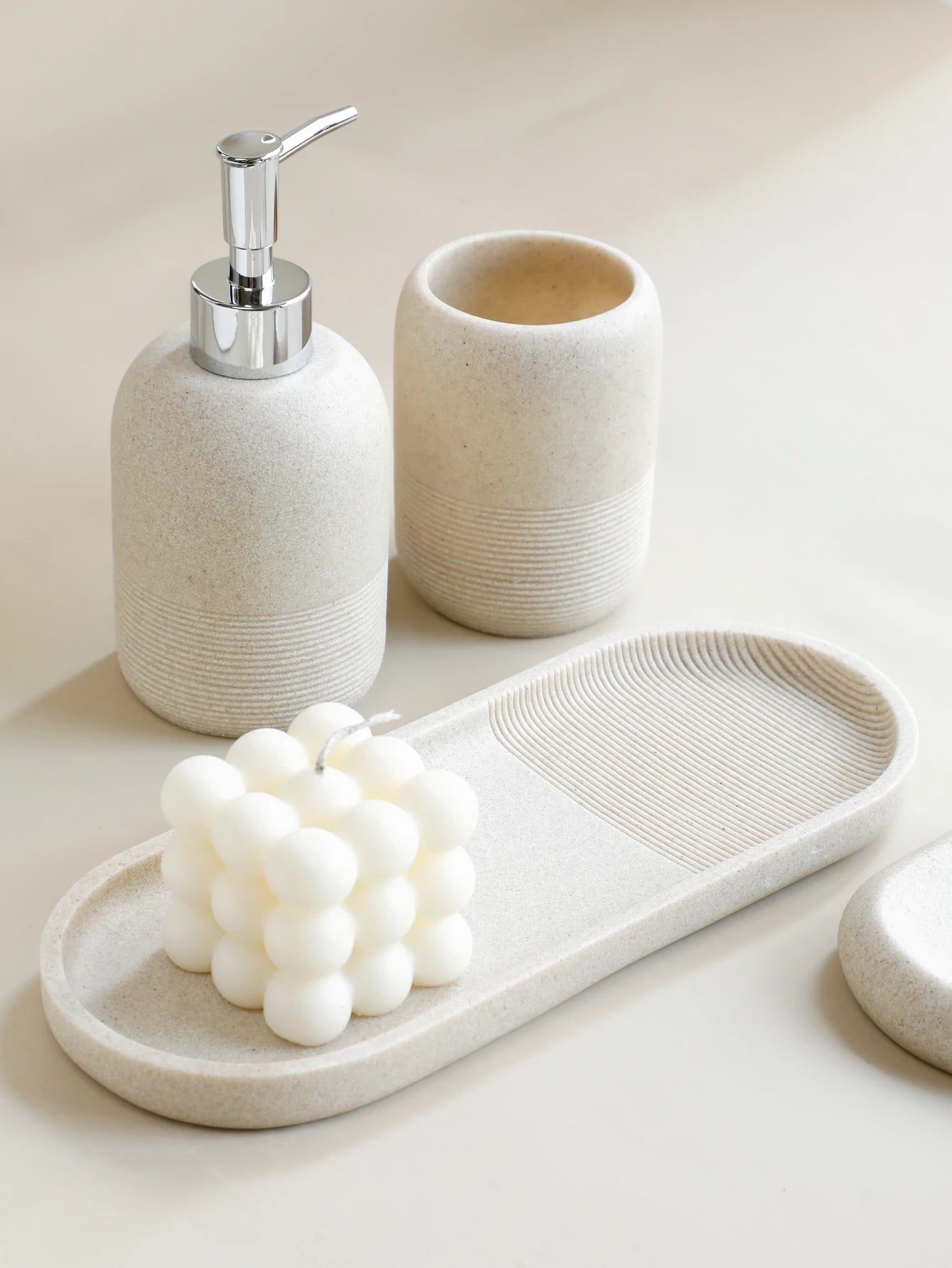 5PCS Bathroom Accessories Set – Lotion Dispenser