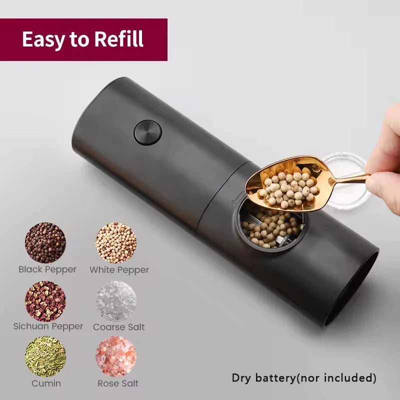 Electric Salt & Pepper Grinder Set