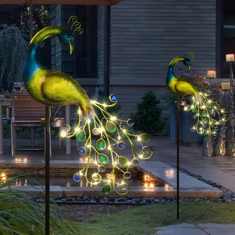 Metal Peacock Garden Decor