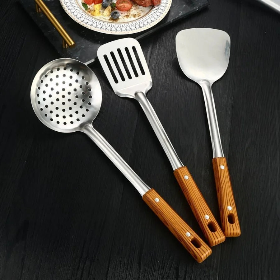 Thickened Stainless Steel Cooking Spatula Set