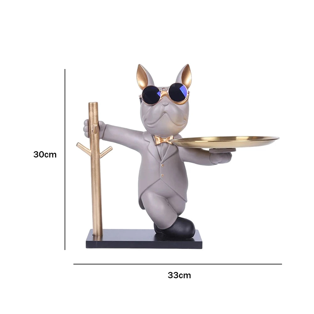 Dog Statue Coin Bank & Key/Snack Holder