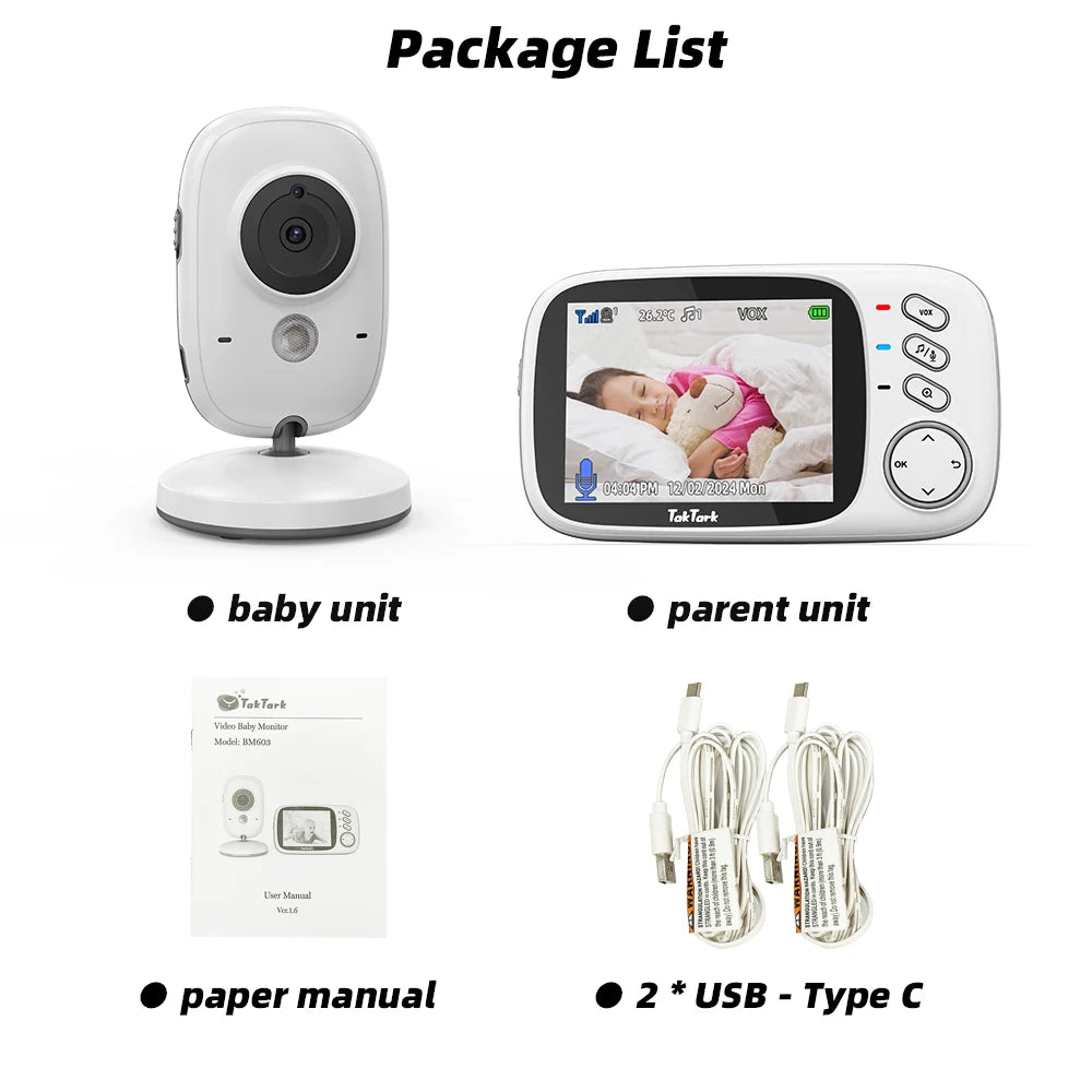 TakTark 3.2" Wireless Baby Monitor