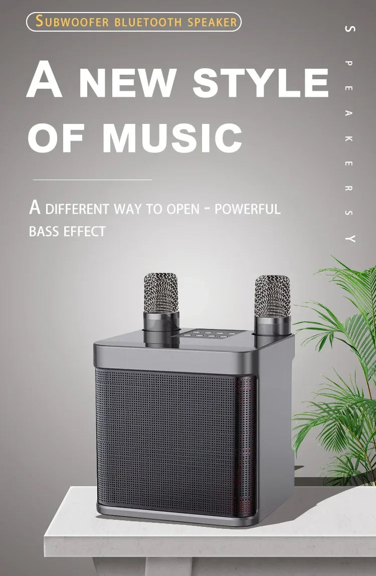 Portable Dual Microphone Karaoke Machine