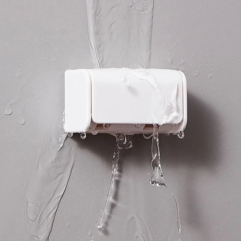 Six-Hole Adhesive Toothbrush Holder – Detachable & Washable