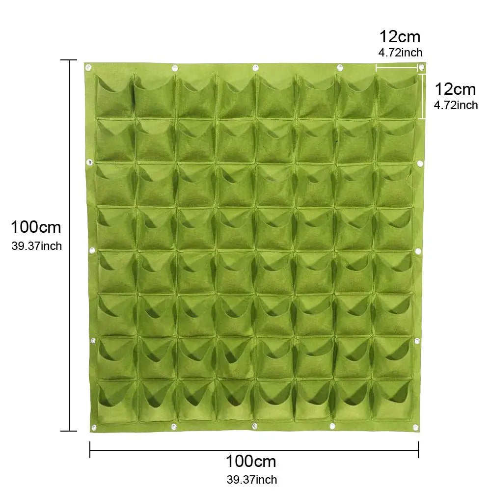 49-Pocket Hanging Planter Bag