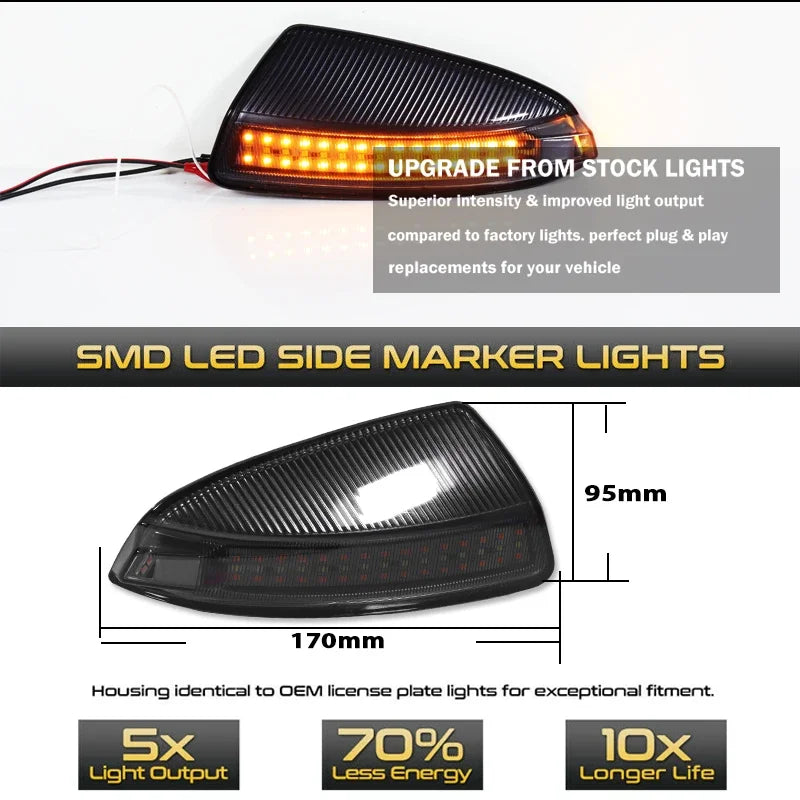 White LED Side Mirror Turn Signal Light