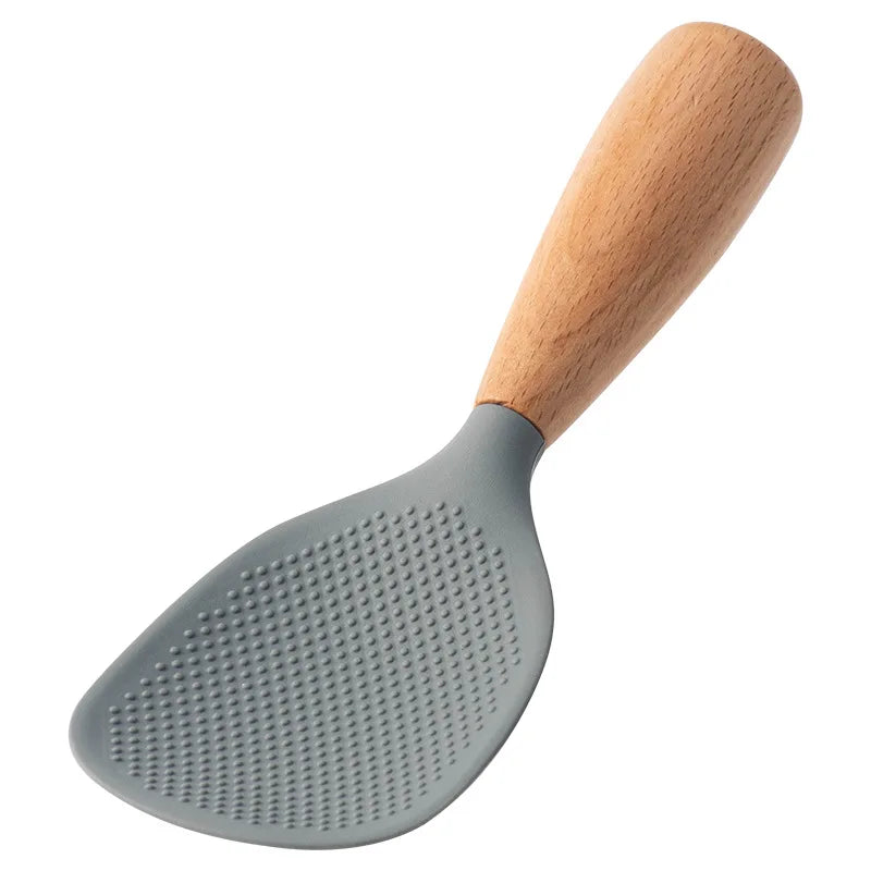 Wooden Handle Silicone Cooking Spatula