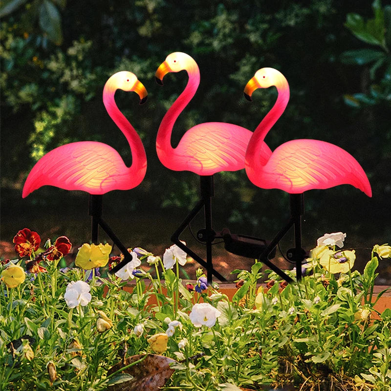 Solar Flamingo LED Light