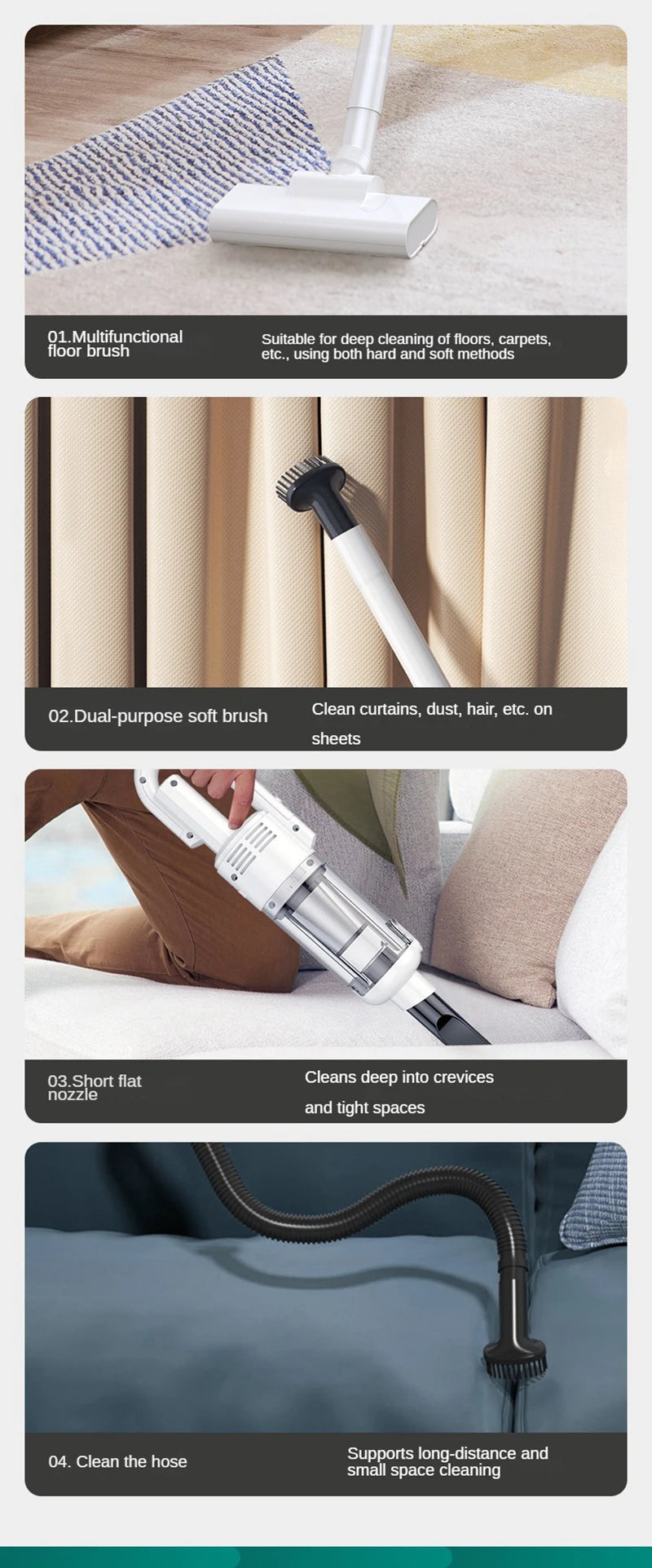 6500Pa Wireless Handheld Car Vacuum Cleaner