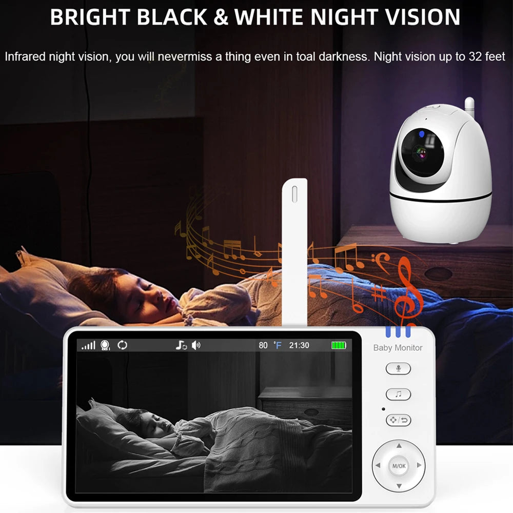 5.0" Wireless Video Baby Monitor
