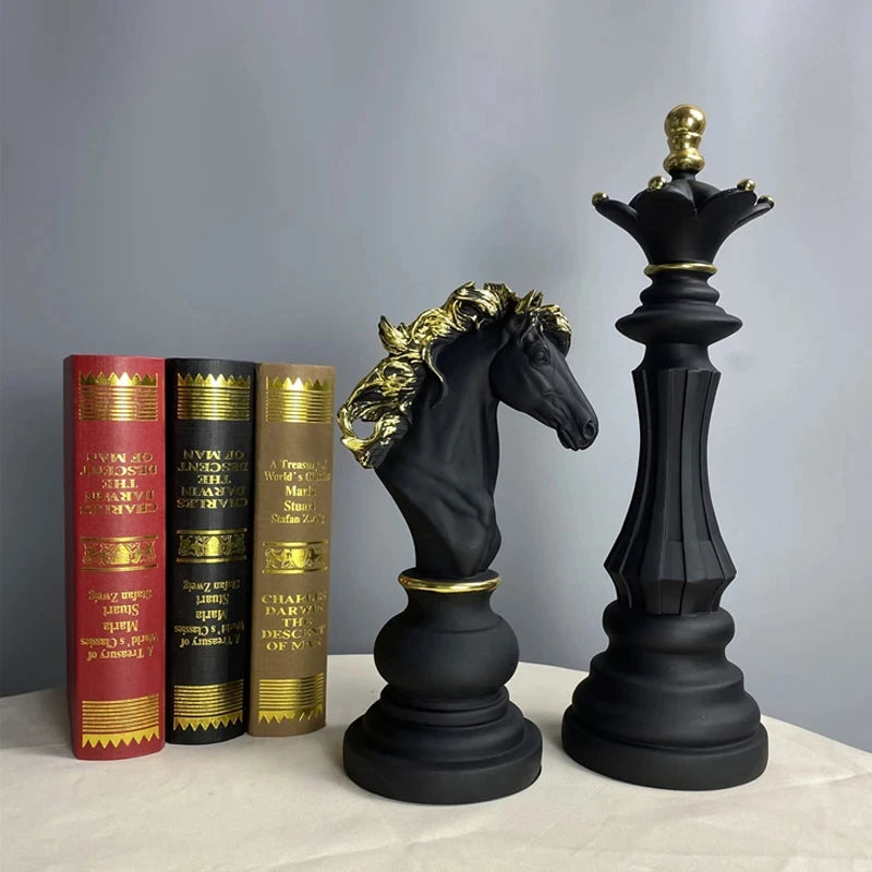 King, Queen & Knight Decorative Statue for Home & Office