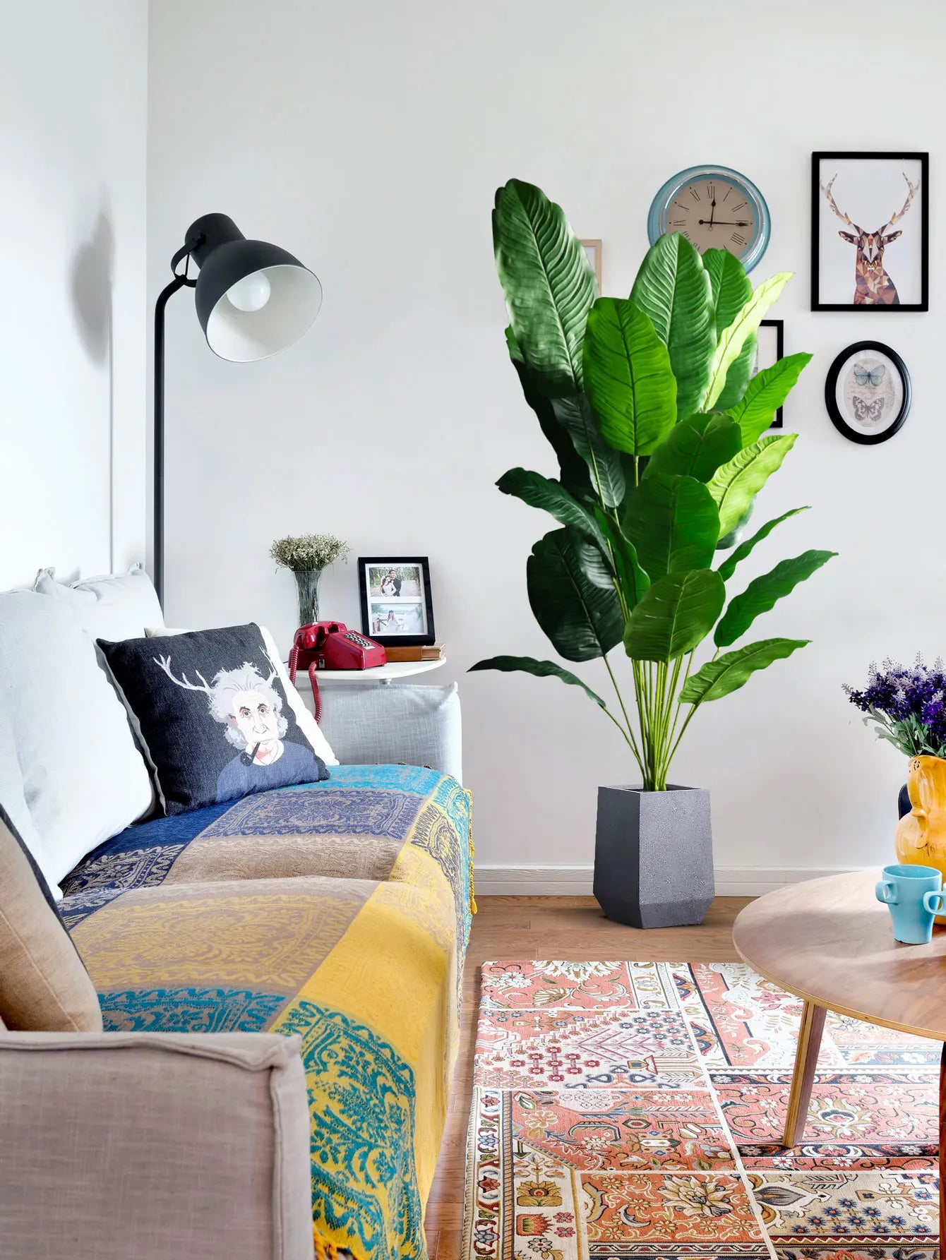 Tropical Fake Banana & Palm Leaves for Home & Garden Decor