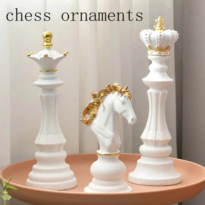King, Queen & Knight Decorative Statue for Home & Office