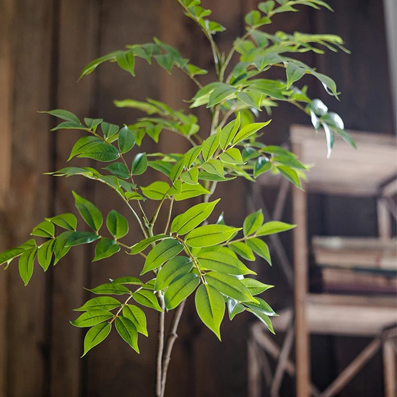 Tall Fake Palm & Green Branches for Home & Garden Decor