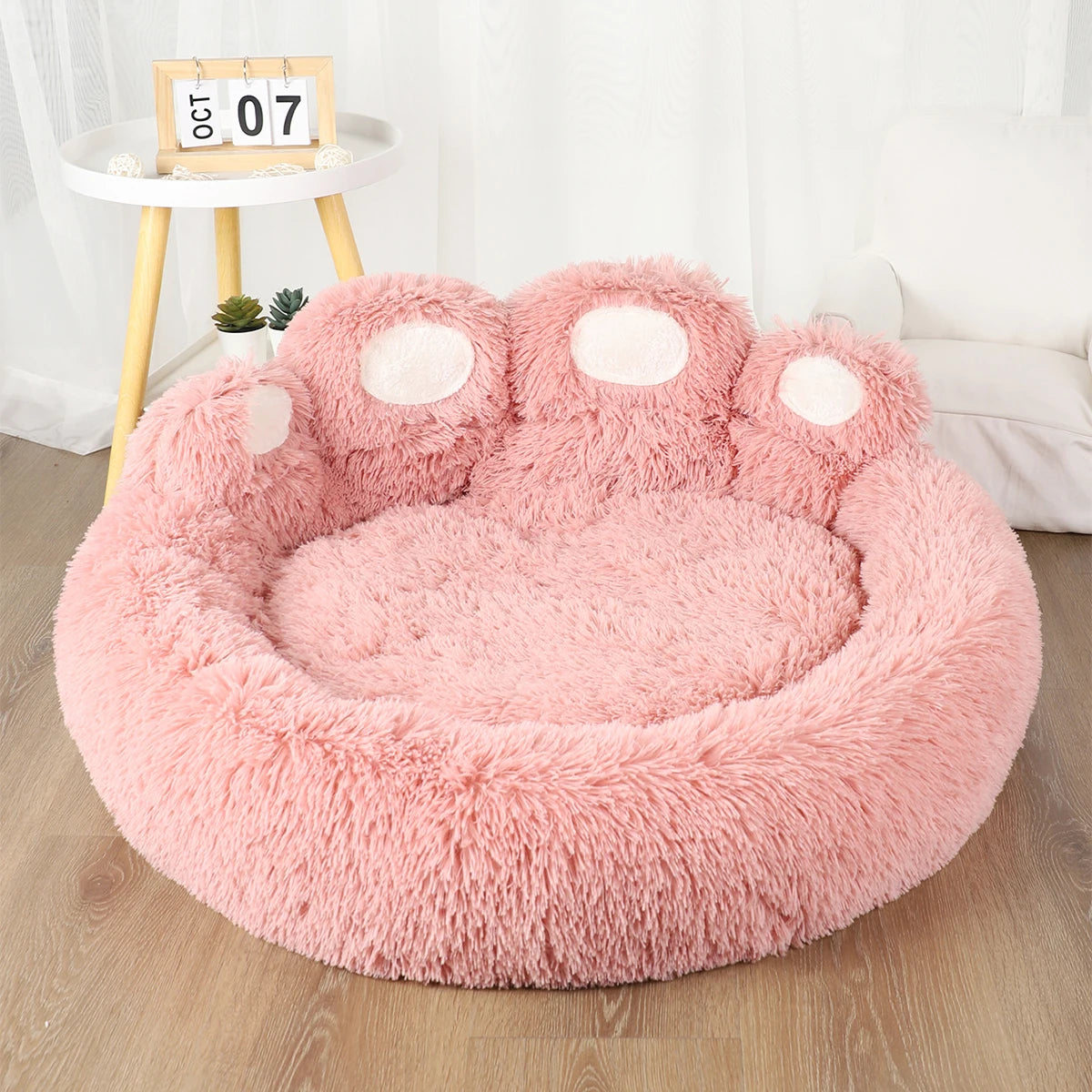 Fluffy Dog & Cat Bed Basket