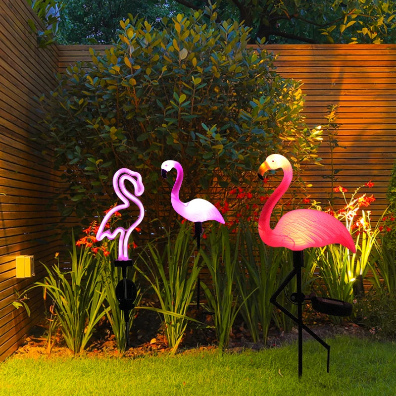 Solar Flamingo LED Light
