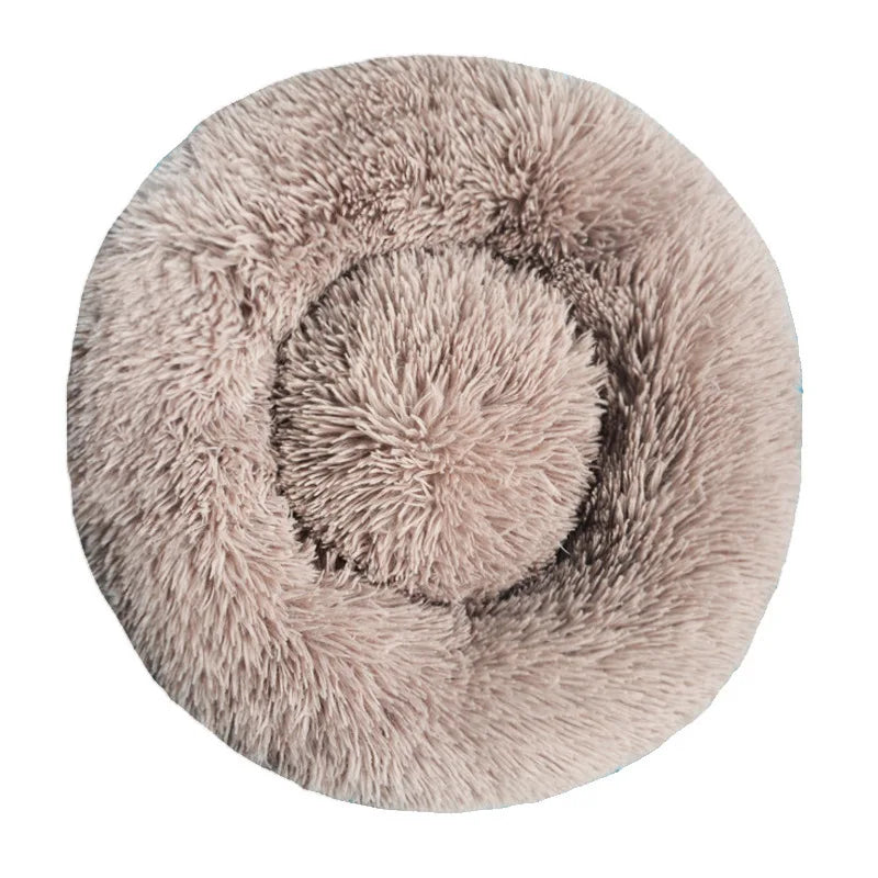 Round Plush Dog & Cat Bed
