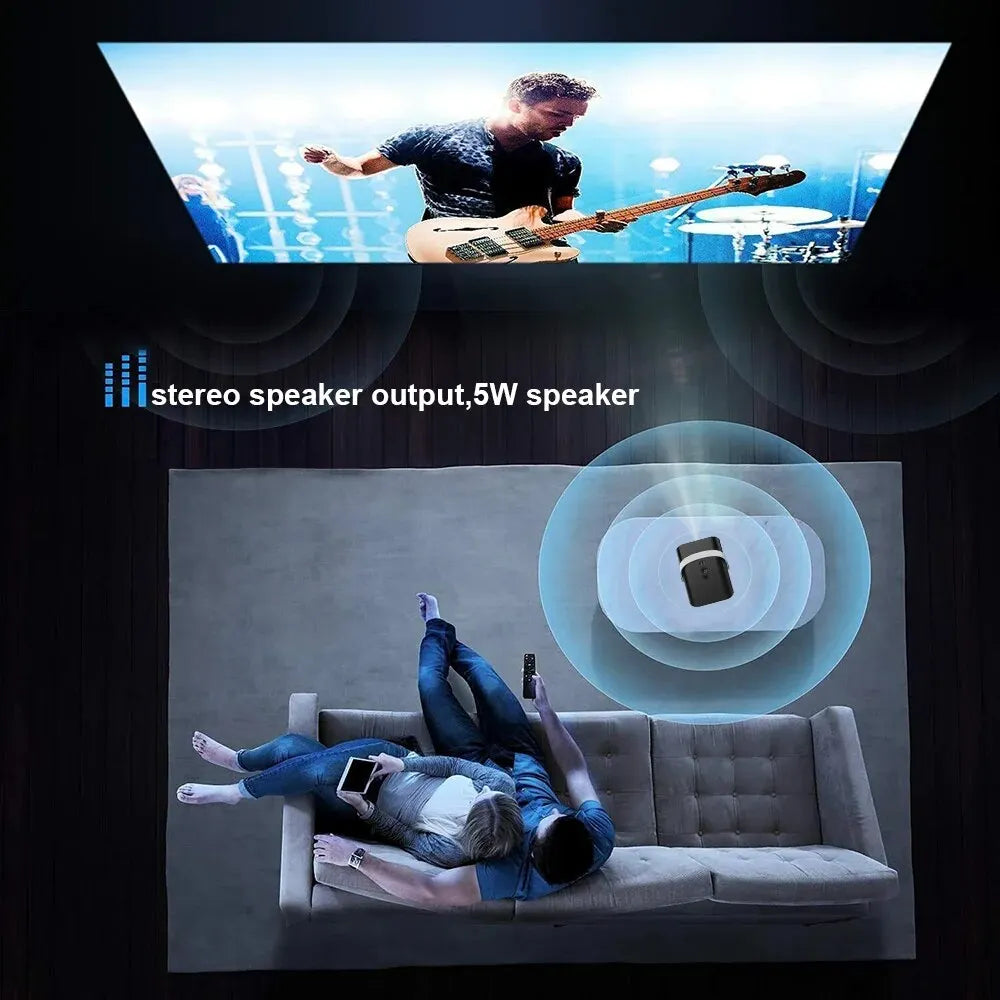 Mini Projector 4K 1080P Android – 300 ANSI WiFi