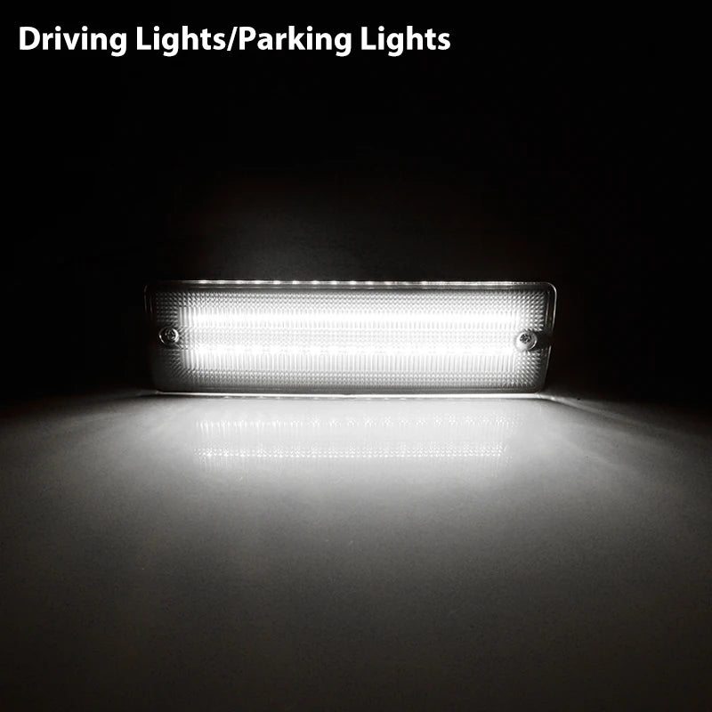 LED Bumper Amber Turn Signal & White DRL