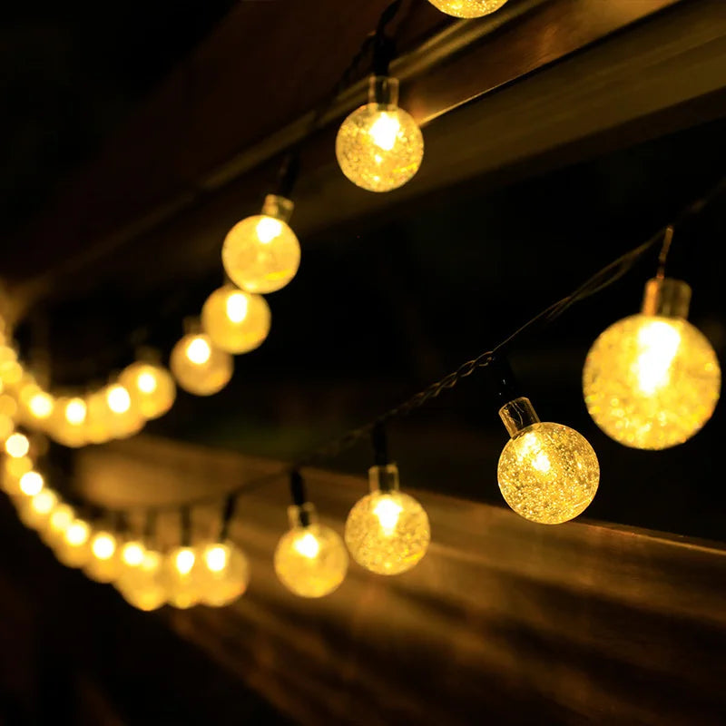 Solar Crystal Globe Fairy Lights