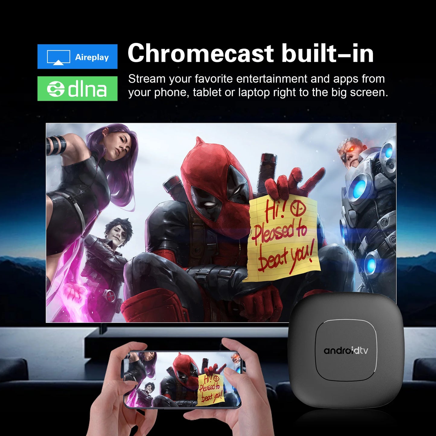 Mortal T1 WiFi 6 Smart TV Box Android 14 – 4K Support
