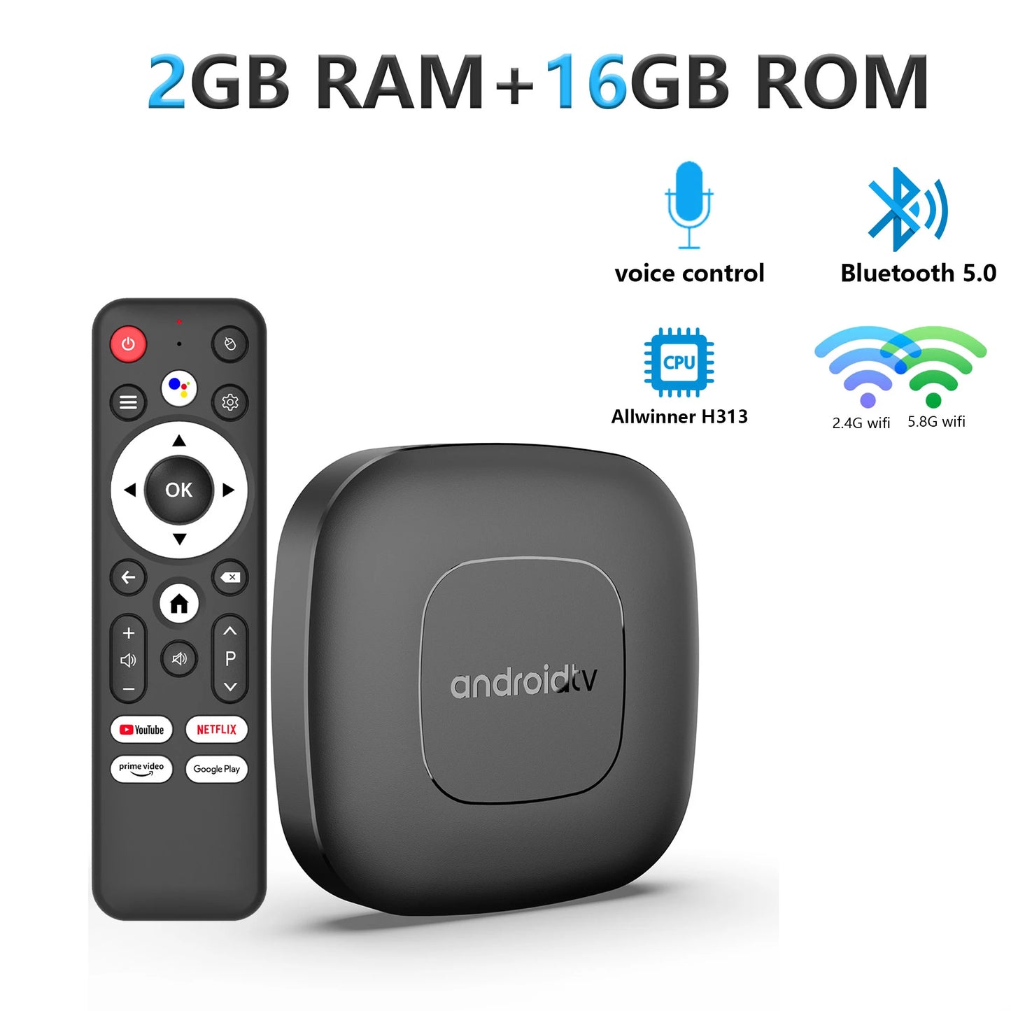 Mortal T1 WiFi 6 Smart TV Box Android 14 – 4K Support