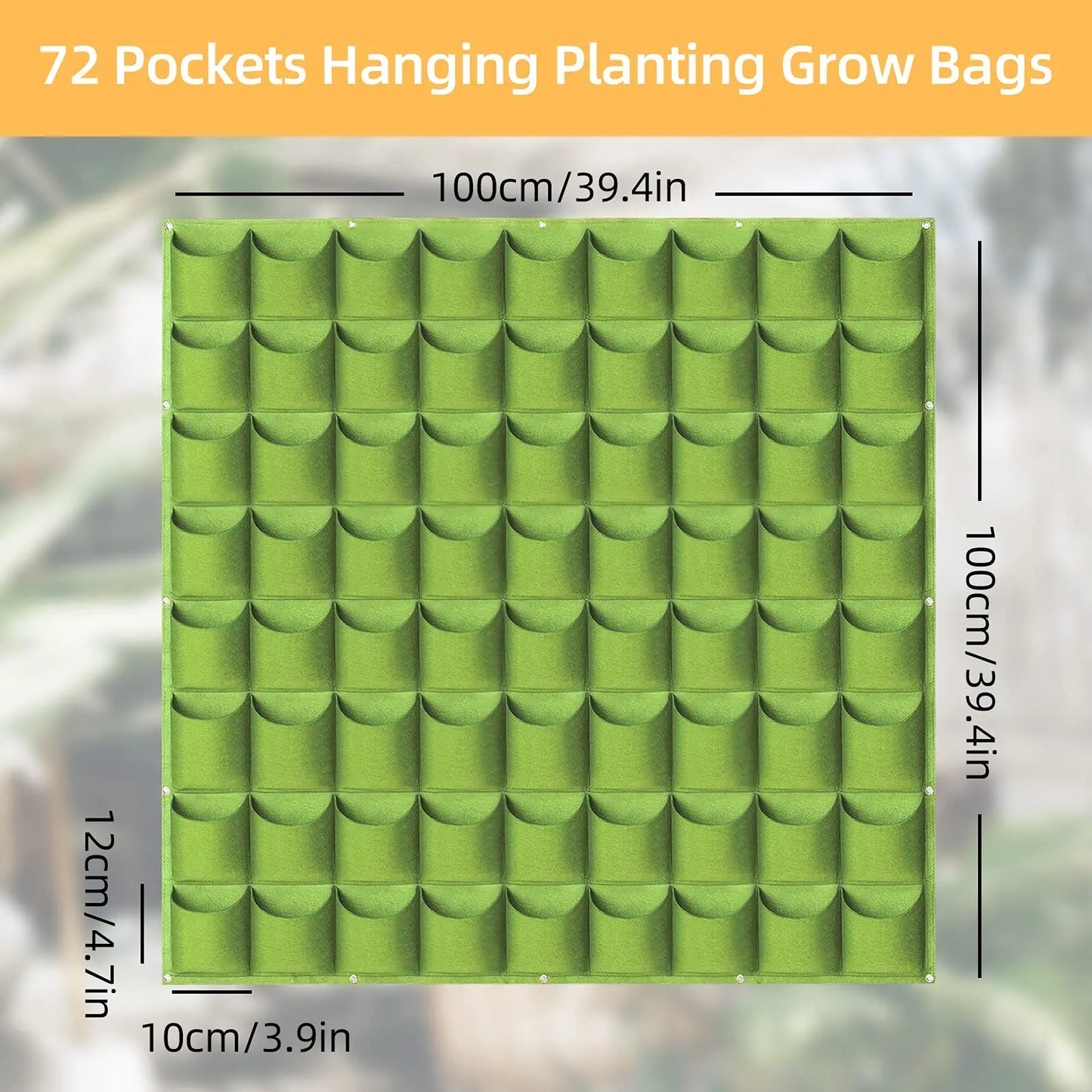 49-Pocket Hanging Planter Bag