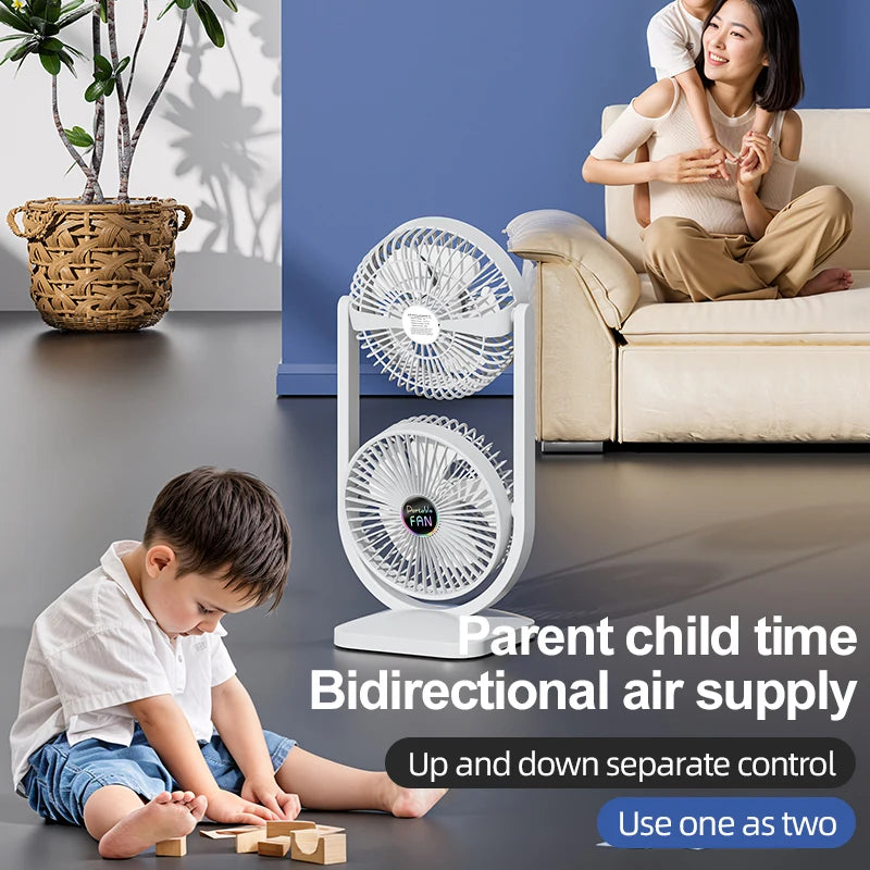 USB Rechargeable Portable Desktop Fan – Rotatable Design