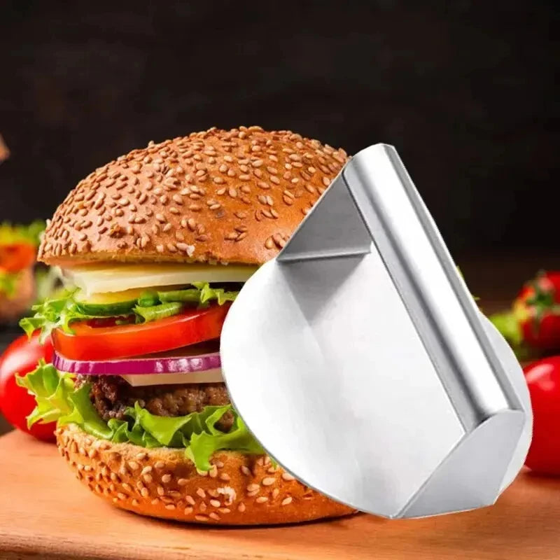 Stainless Steel Hamburger Meat Press – 1PC