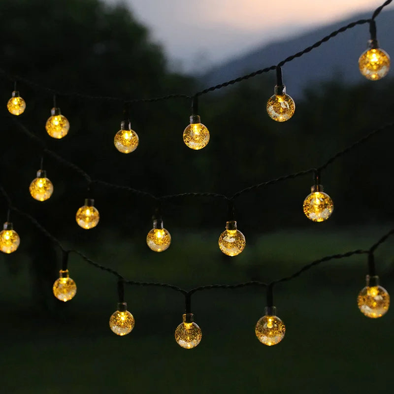 Solar Crystal Globe Fairy Lights